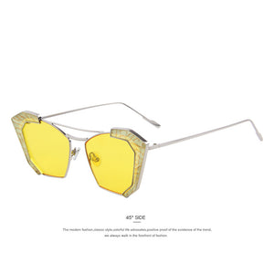 Half Framed Cat Eye Twin Beam Sunglass