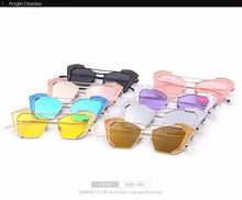 Half Framed Cat Eye Twin Beam Sunglass