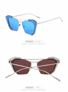 Half Framed Cat Eye Twin Beam Sunglass