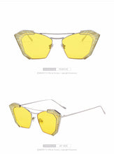 Half Framed Cat Eye Twin Beam Sunglass