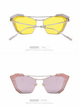 Half Framed Cat Eye Twin Beam Sunglass