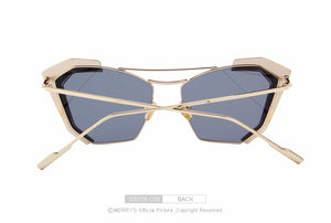 Half Framed Cat Eye Twin Beam Sunglass